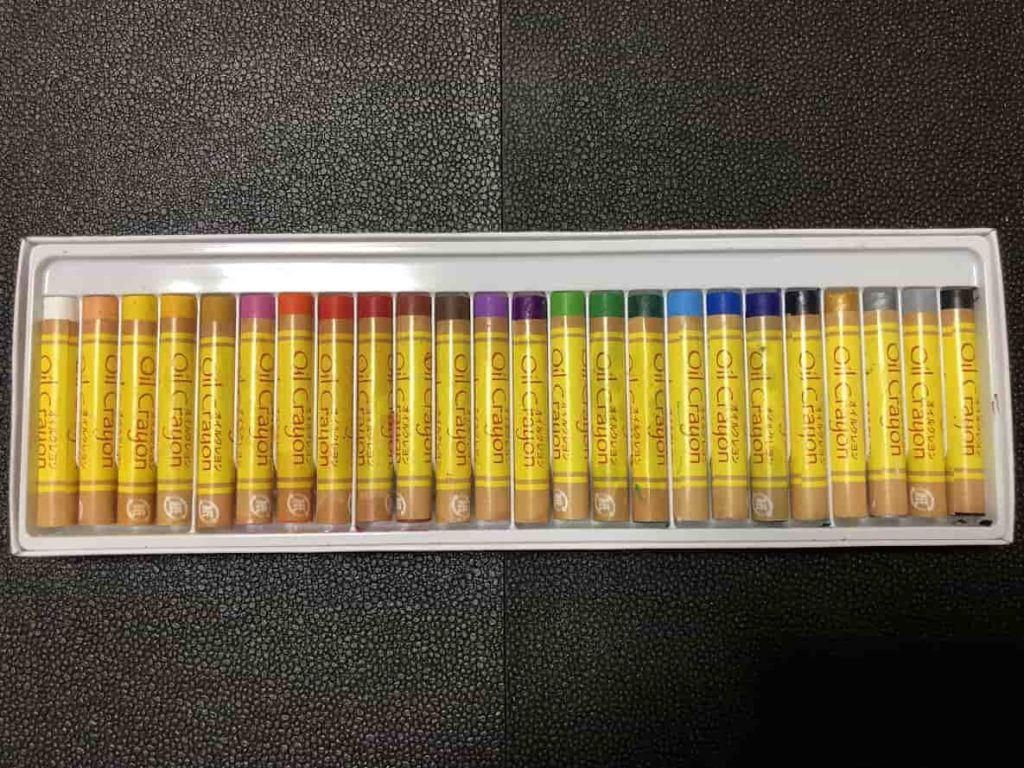 DAISO（ザ・ダイソー）でオイルクレヨン24色を買ってみた。 100均のメモ